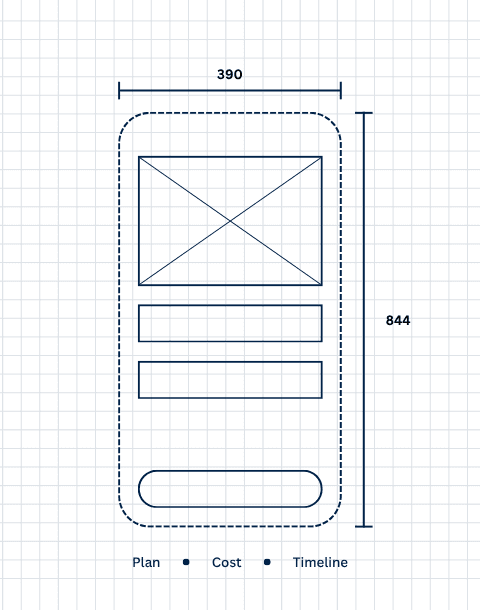 I draw the plan before anyone writes code.